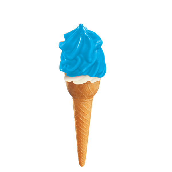 Heiße Glasur - blauer Schlumpf