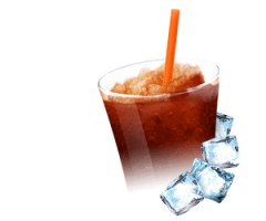 Zutaten für Slush-Eis und Frappé - Cola