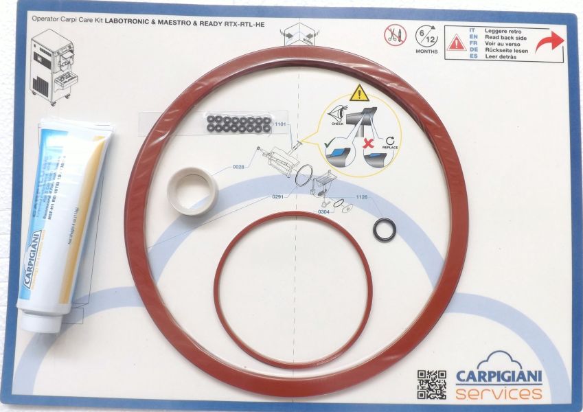 CARPIGIANI Dichtungssatz für Kugeleismaschine 741