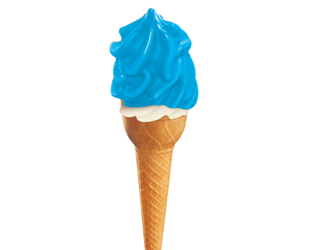 Heiße Glasur - blauer Schlumpf