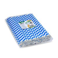 Papierstrohhalm - blau-weiß