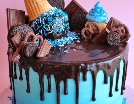 Dekor-Streusel - Schlumpf-blau