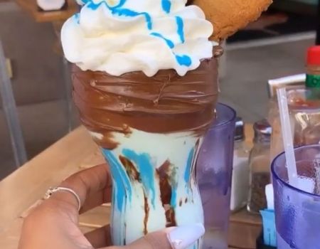 Glasur, Topping blauer Schlumpf