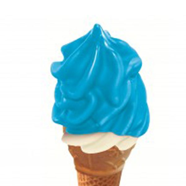 Heiße Glasur - blauer Schlumpf