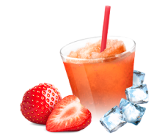 Zutaten für Slush-Eis und Frappé - Erdbeere