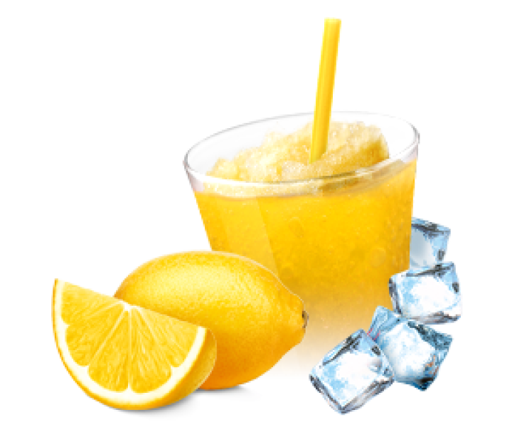 Zutaten für Slush-Eis und Frappé - Zitrone