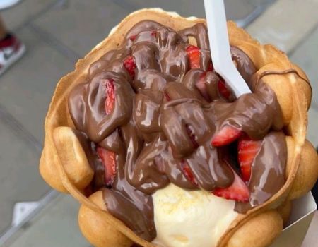 Pulver für Bubble Waffeln