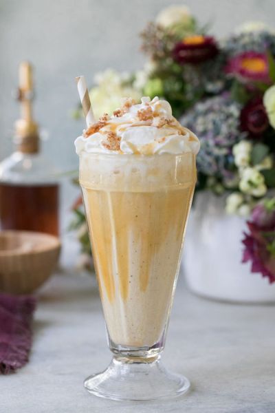 Zutaten für Milchshake-Sirup - Toffee-Karamell