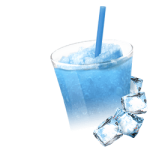 Zutaten für Slush-Eis und Frappé - Blaue Himbeere
