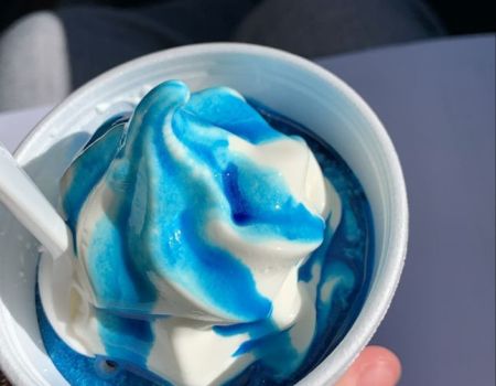 Glasur, Topping blauer Schlumpf