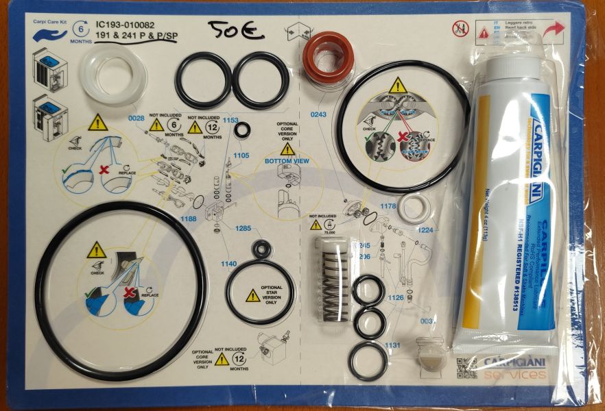 CARPIGIANI sada na 1 pákový stroj 191