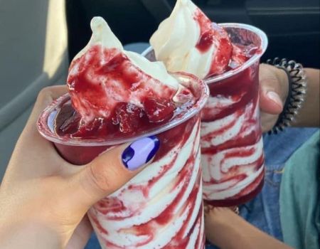 Glasur, Topping Erdbeere