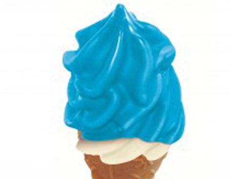 Heiße Glasur - blauer Schlumpf