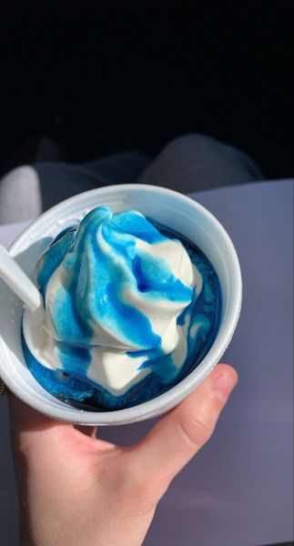 Glasur, Topping blauer Schlumpf